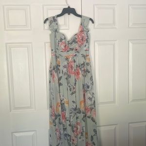 Mint Floral Off-the-Shoulder Lulus Maxi Dress |
Bridesmaid-Formal Dress | Large